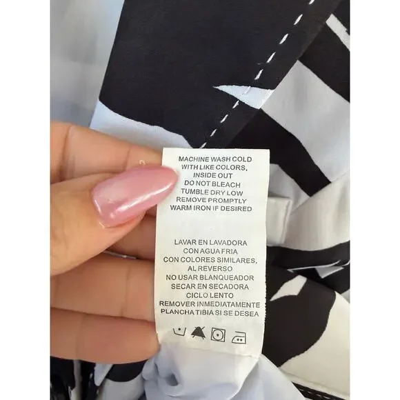 XOXO Zebra Print Blazer Jacket Black White Statement Blazer Size Small - Picture 6 of 7